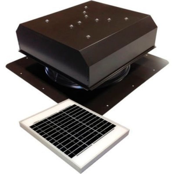 Attic Breeze ¬Æ GEN 3 Self-Flashing Detached Solar Attic Fan 25W Brown AB-2523D-BRN